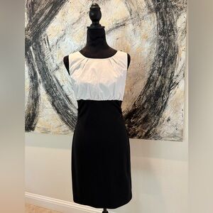 Aqua by Bloomingdale’s Black and White Dress